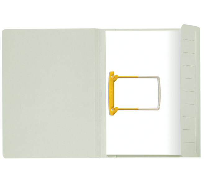 Clipmap Secolor A4 100% gerecycled karton 250gr grijs verpakt per 10 stuks