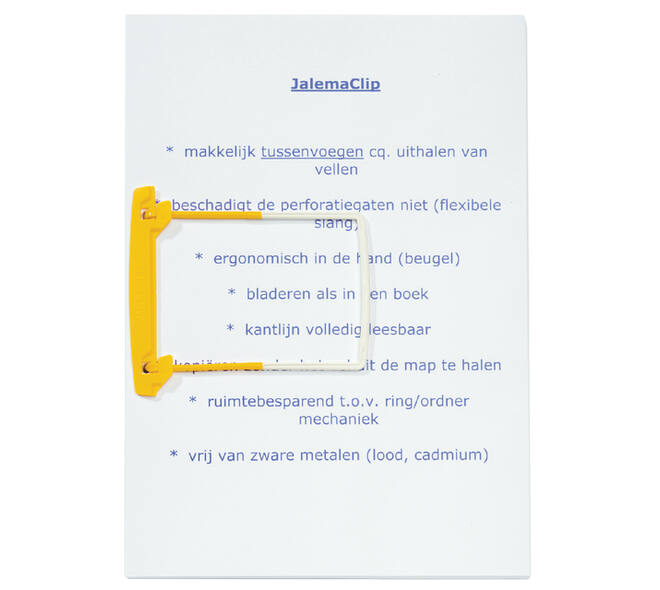 Bundelmechaniek Djois JalemaClip Plus geel 100 stuks