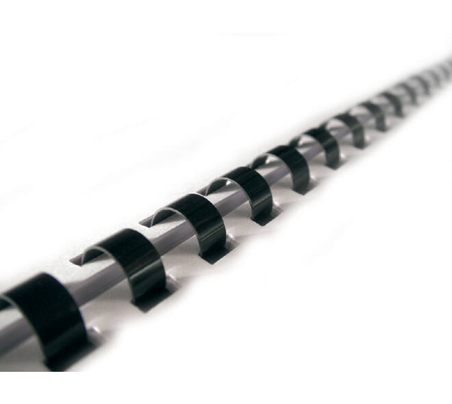 Bindrug GBC 6mm 21rings A4 zwart 100 stuks