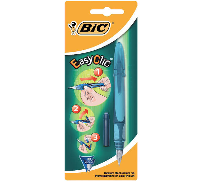 Vulpen Bic EasyClic medium blister à 1 stuk