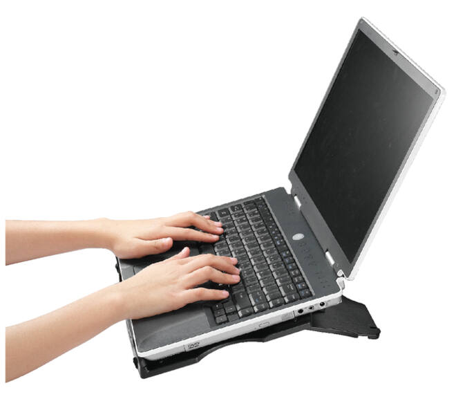 Laptopstandaard Quantore verstelbaar antraciet