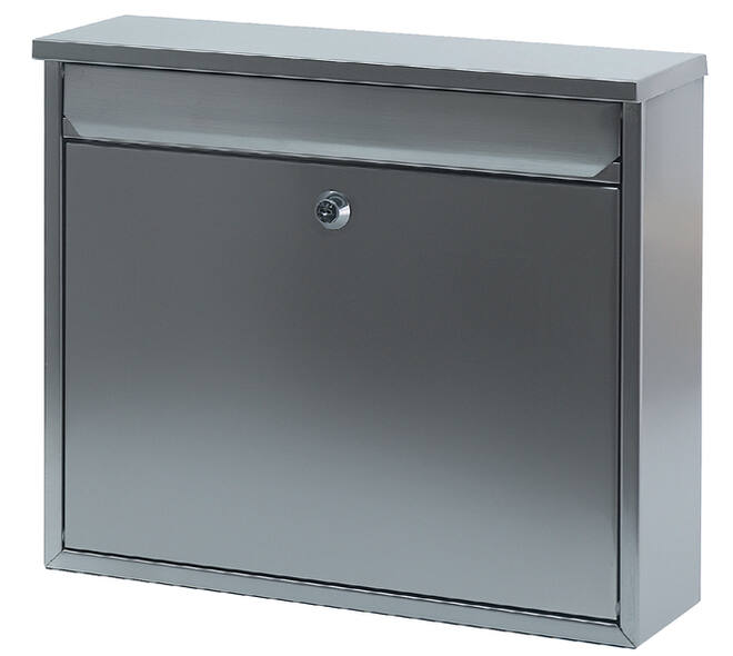 Wandbrievenbus mat RVS 36x10x31cm