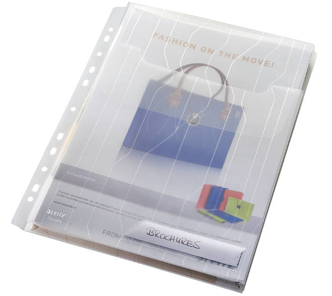 Combifile Leitz harmonica zichtmap A4 PP transparant 3 stuks