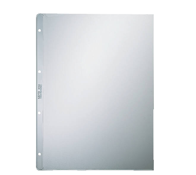 Showtas Leitz Premium copy safe 0.12mm 4-gaats PP A4 transparant 100 stuks