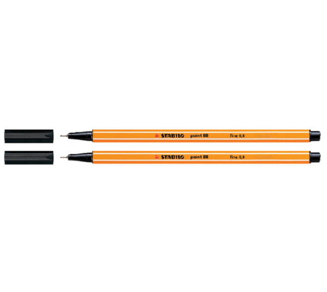 Fineliner STABILO point 88/46 fijn zwart