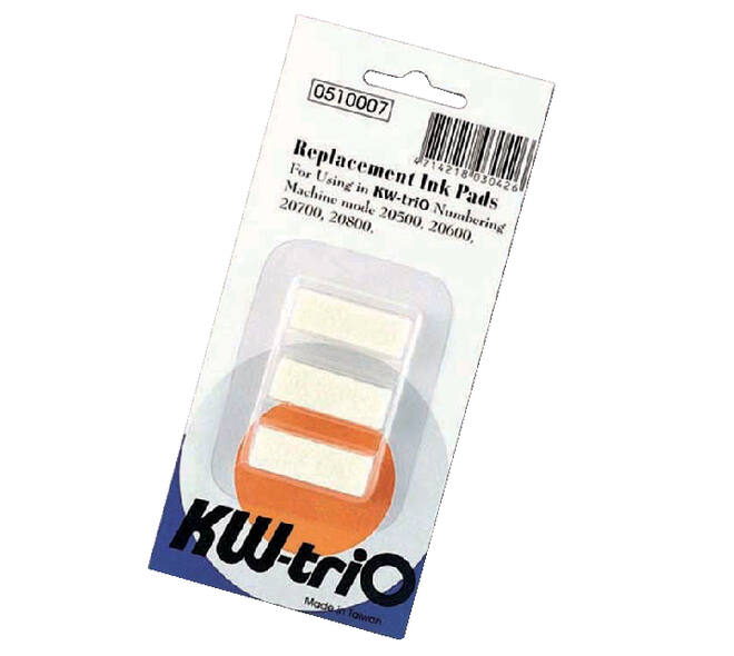 Stempelkussen KW-trio numeroteur 3 stuks