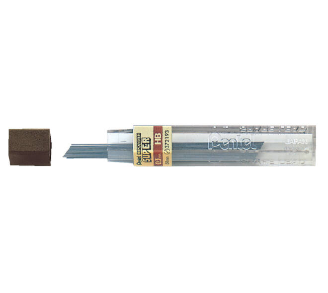 Potloodstift Pentel HB 0.3mm zwart koker à 12 stuks