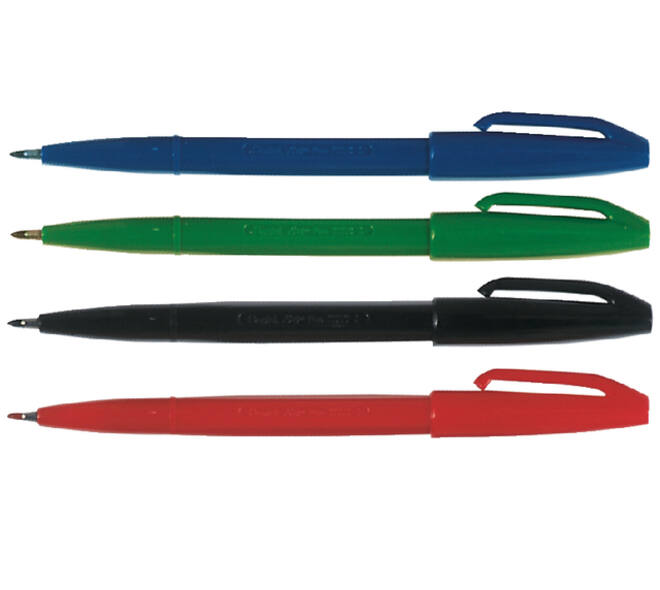 Fineliner Pentel Signpen S520 medium blauw