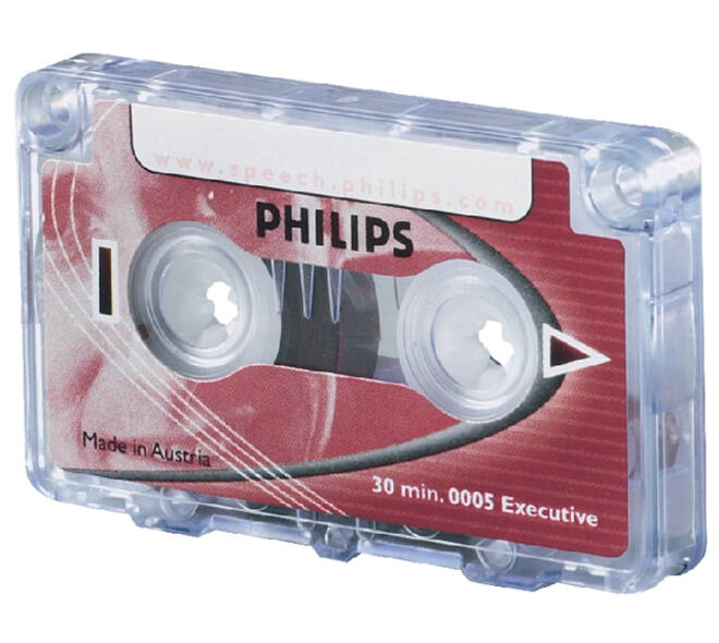 Cassette dicteer Philips LFH 0005 2x15min met clip