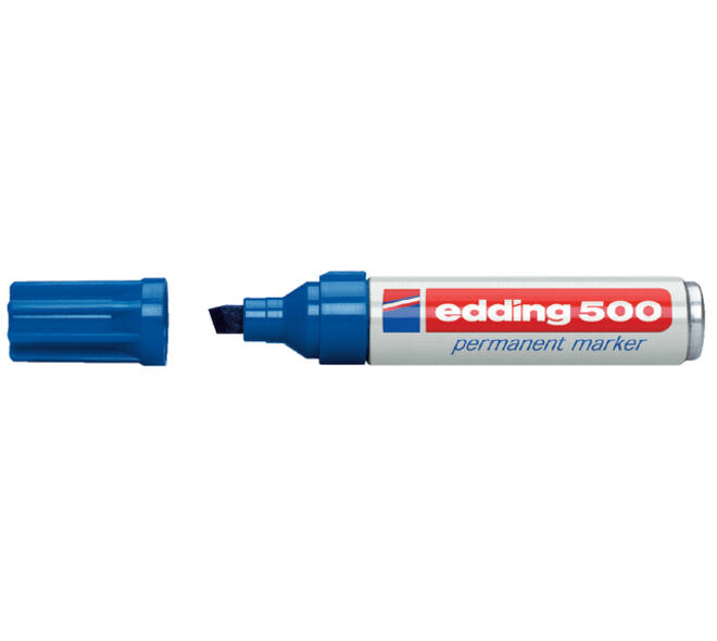Viltstift edding 500 schuin 2-7mm blauw