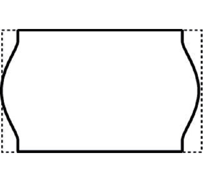 Prijsetiket 16x26mm Open-Data S14/Sato Judo permanent wit 1000 stuks