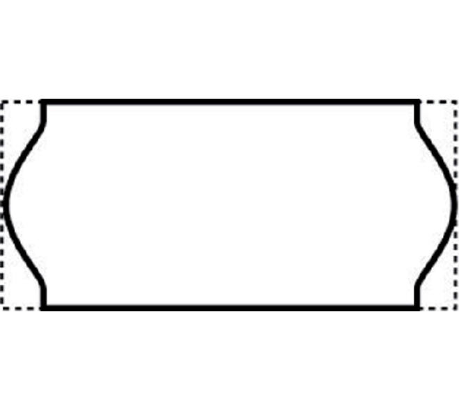 Prijsetiket 12x26mm Sato Samark wit permanent 1500 stuks