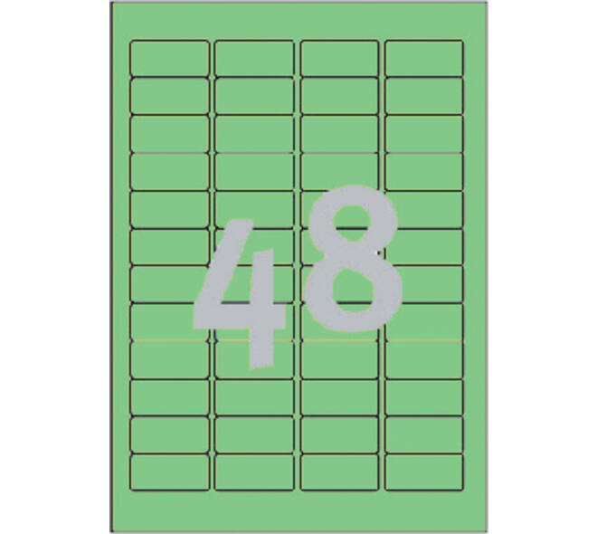 Etiket Avery L6040-20 45.7x21.2mm groen 960 stuks