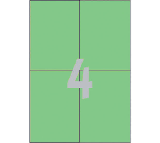 Etiket Avery 3458 105x148mm A6 groen 400 stuks