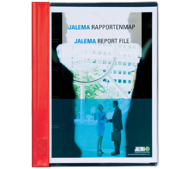 Rapportenmap Jalema A4 met snelhechter rood