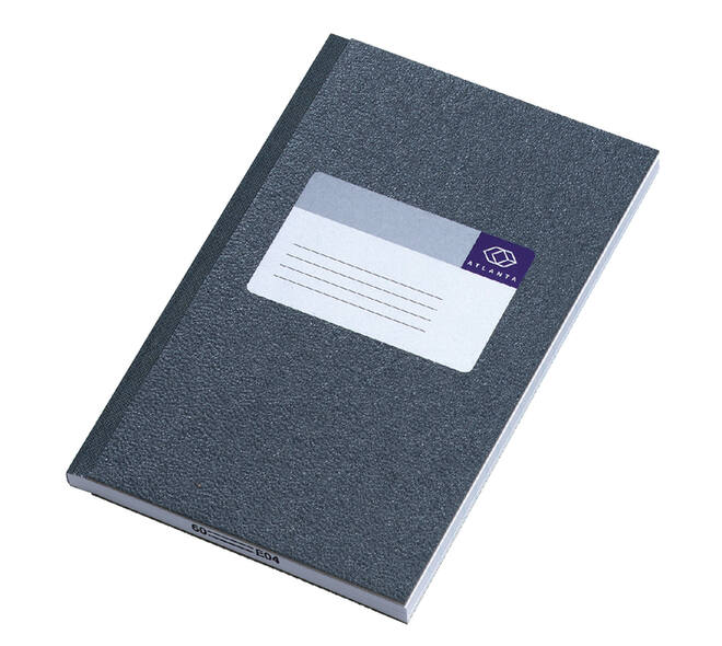 Notitieboek Djois Atlanta gelijmd 165x105mm 128blz grijs