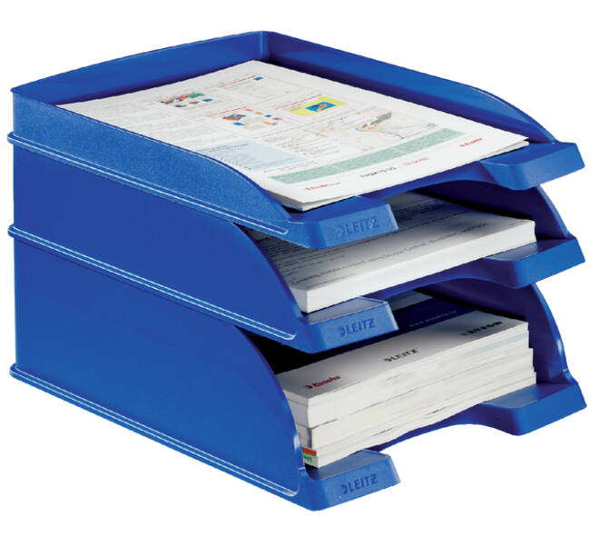 Brievenbak Leitz Plus Slim A4 blauw
