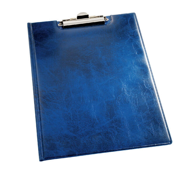 Klembordmap Durable 2355 A4 met kopklem en insteek blauw