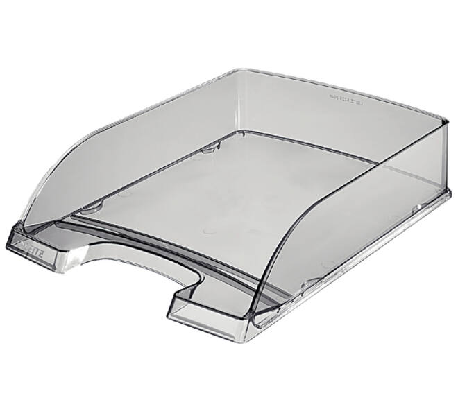 Brievenbak Leitz Plus A4 transparant rookglas