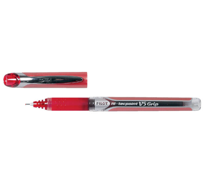 Rollerpen PILOT Hi-Tecpoint V5 Grip fijn rood