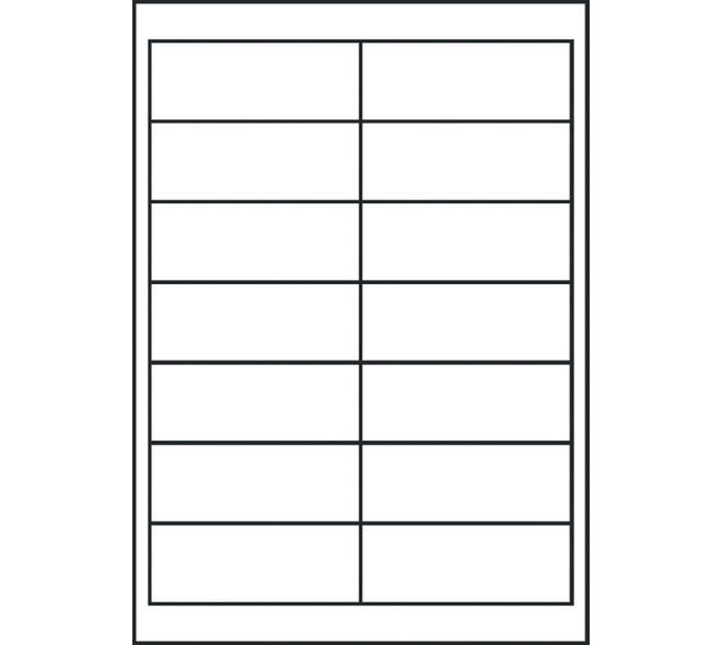 Etiket Avery 3678 97x37mm wit 1400 stuks