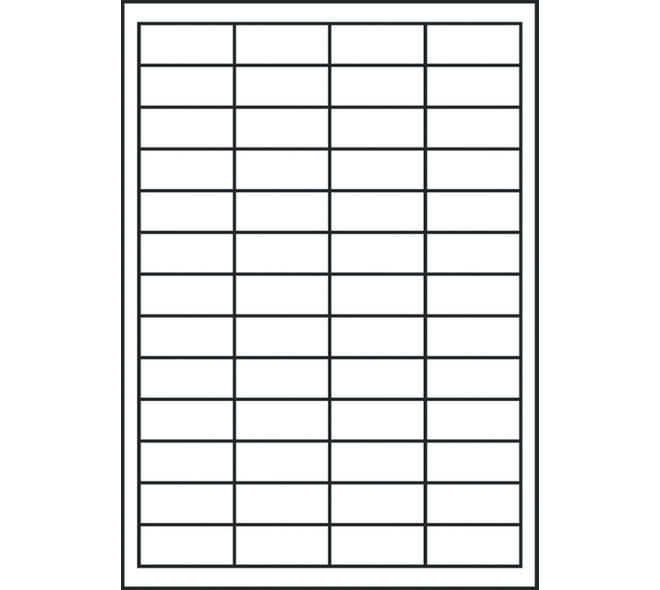 Etiket Avery 3650 48x21mm wit 5200 stuks