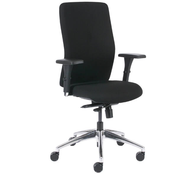 Bureaustoel Euroseats Milano synchroom zwart