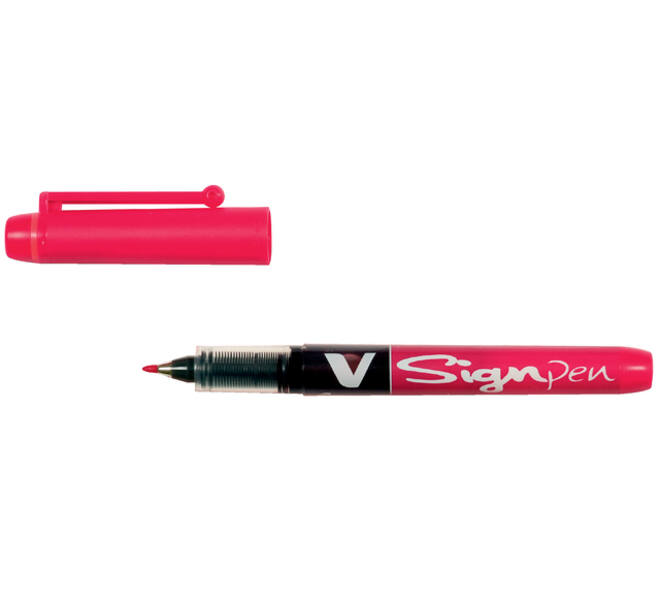 Fineliner PILOT V Signpen fijn rood