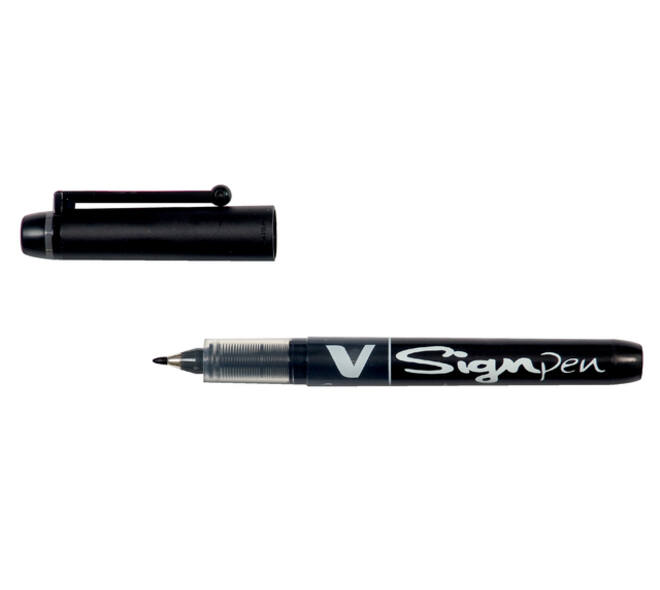 Fineliner PILOT V Signpen fijn zwart