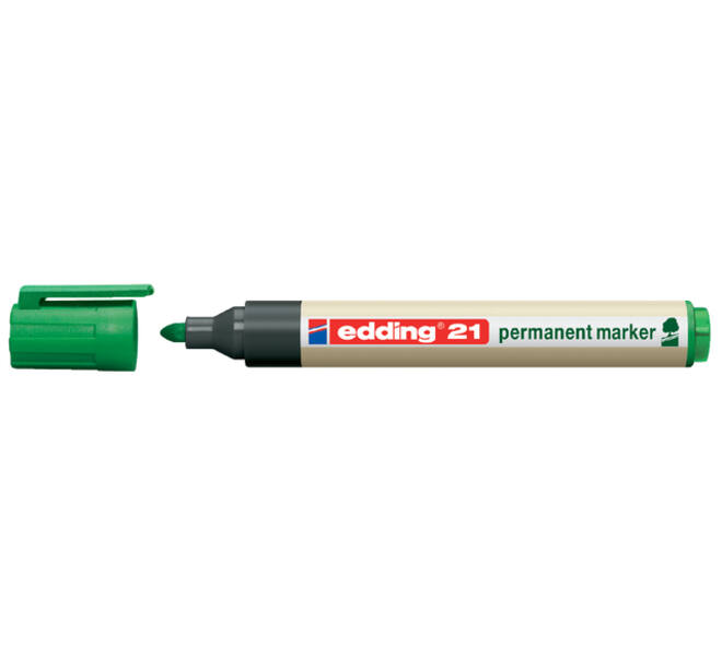 Viltstift edding 21 EcoLine rond groen 1.5-3mm