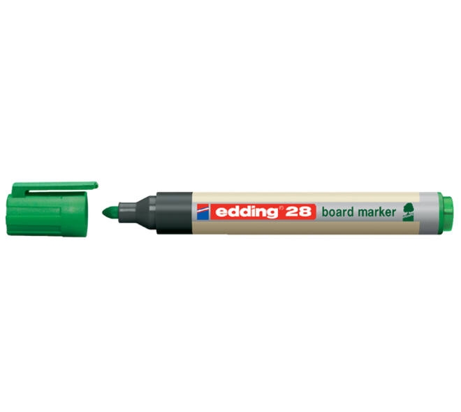 Whiteboardmarker edding 28 EcoLine rond 1.5-3mm groen