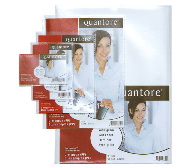 Insteekmap U-model Quantore A4 PP 0.12mm 25 stuks