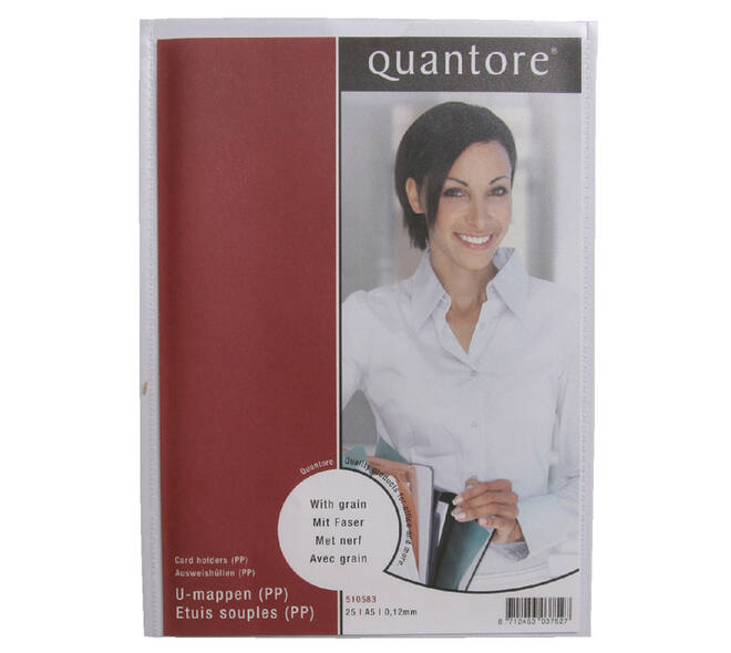 Insteekmap U-model Quantore A5 PP 0.12mm 25 stuks