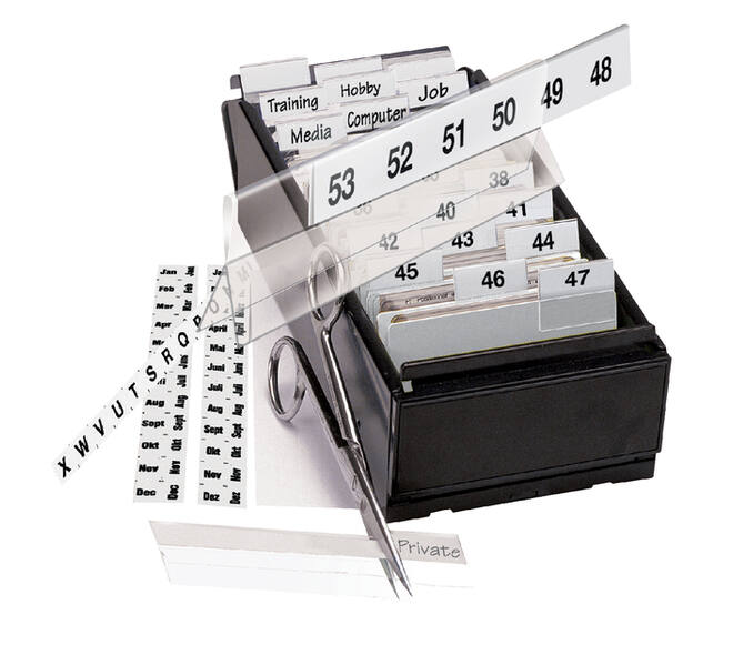 Indextabs Djois 10x150mm zelfklevend aanpasbaar permanent wit 5 stuks
