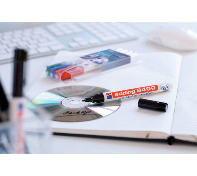 Cd marker edding 8400 rond 0.5-1.0mm rood