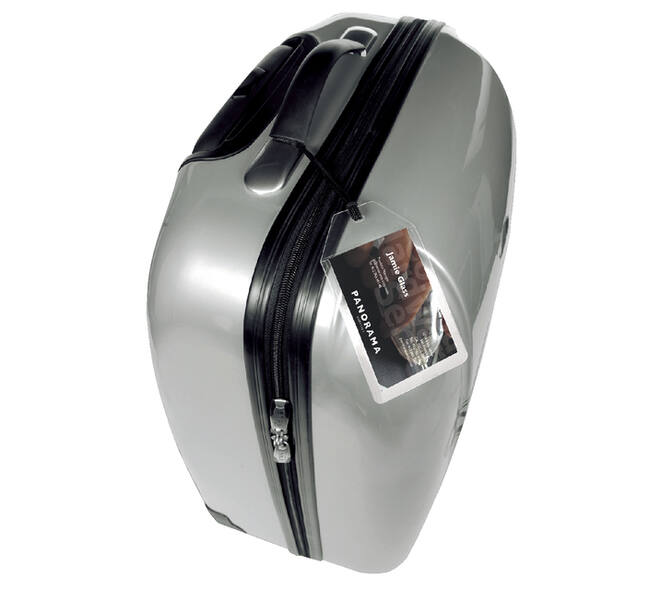 Label bagage Djois 3L 11120 72x123mm met nylonkoord transparant 10 stuks