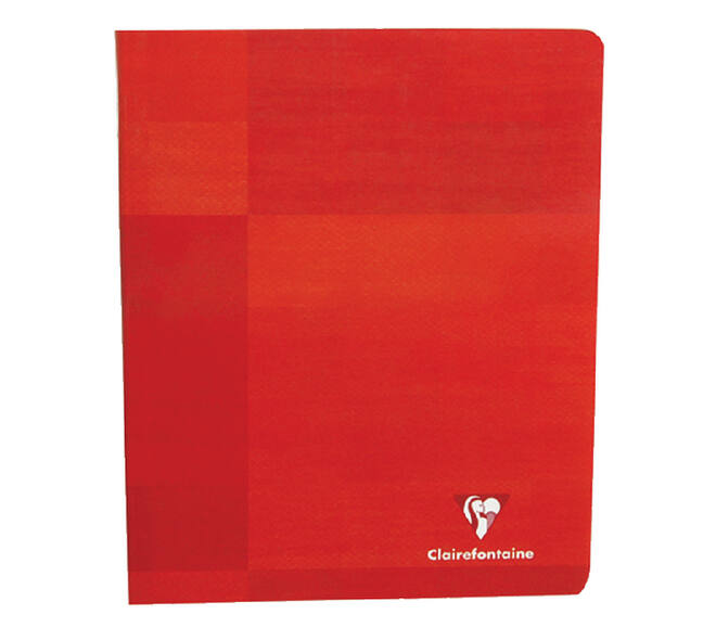 Schrift Clairefontaine 165x210mm lijn 72 pagina's 80gr assorti