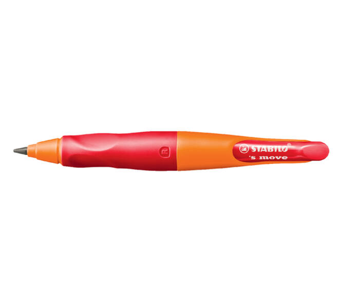 Vulpotlood STABILO Easyergo HB 3.15mm rechts oranje/rd slijper blister