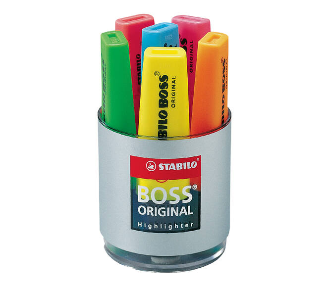 Markeerstift STABILO BOSS Original 70/06 assorti deskset à 6 stuks