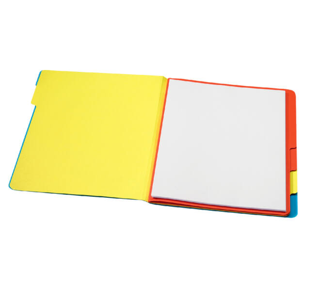 Sorteermap Secolor sixtab 6 tabbladen 100% gerecycled karton 250 gr blauw