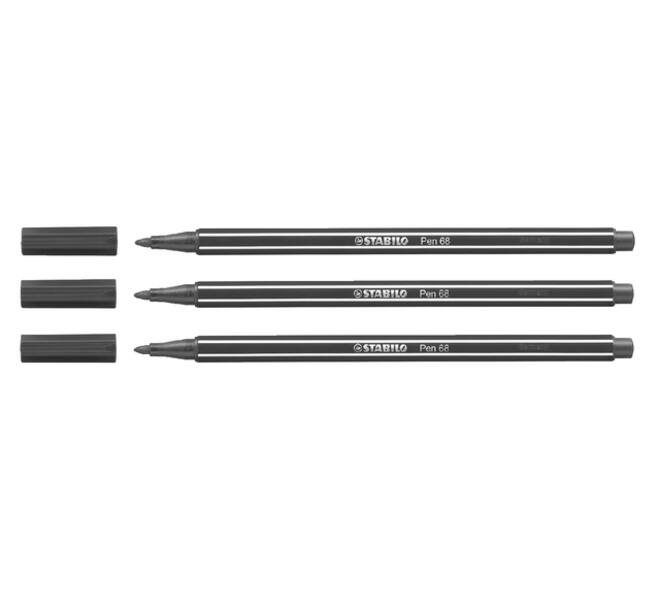 Viltstift STABILO Pen 68/46 medium zwart