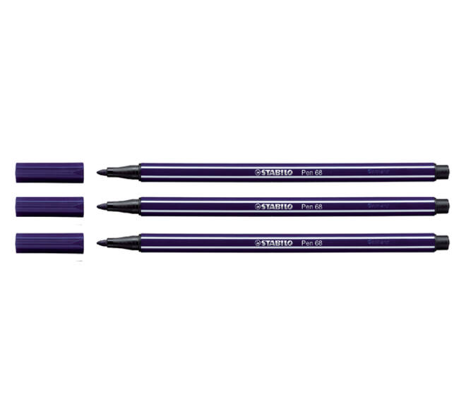 Viltstift STABILO Pen 68/46 medium zwart