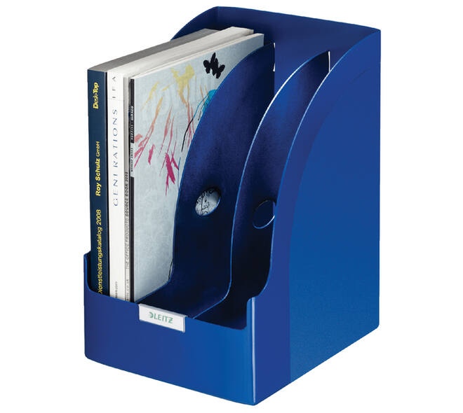 Tijdschriftcassette Leitz Plus jumbo blauw
