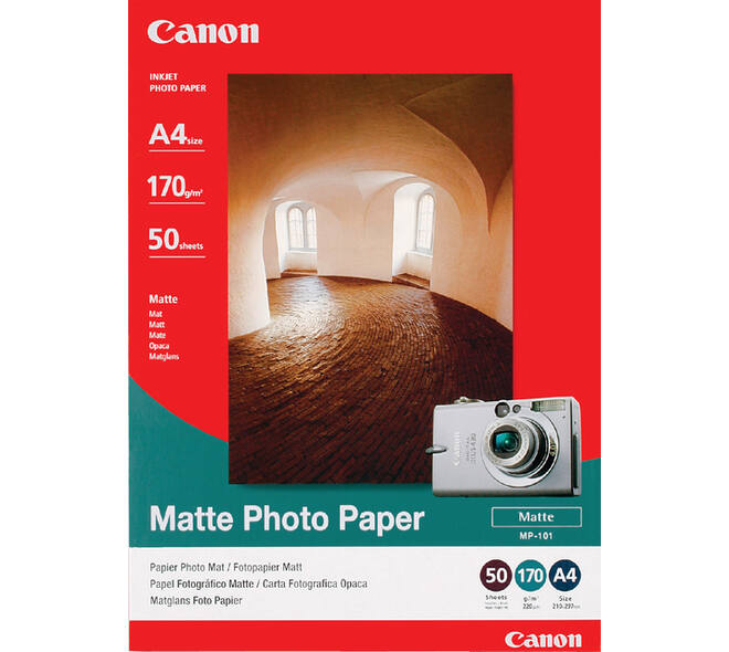 Inkjetpapier Canon MP-101 A4 170gr mat 50 vel