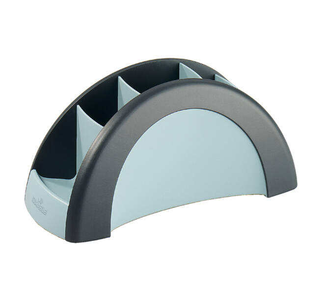 Pennenkoker Durable Vegas 5 vaks zwart/grijs