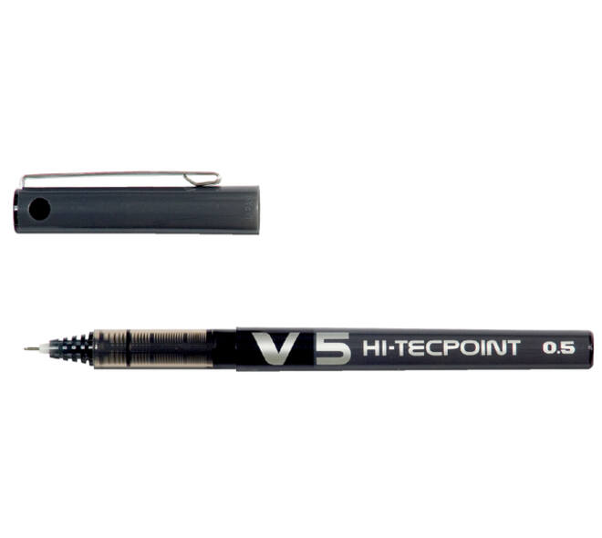 Rollerpen PILOT Hi-Tecpoint V5 fijn zwart