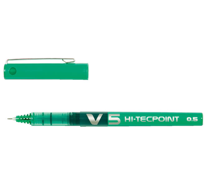 Rollerpen PILOT Hi-Tecpoint V5 fijn groen