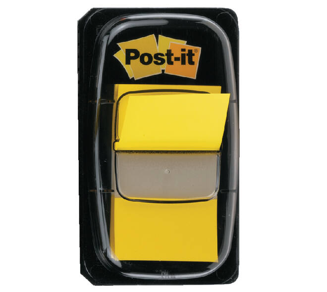 Indextabs Post-it 680 25.4x43.2mm geel 50 tabs