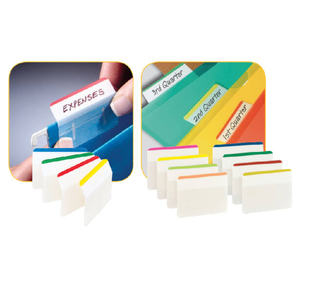 Indextabs Post-it 686A1 38x50.8mm strong gebogen assorti 24 tabs