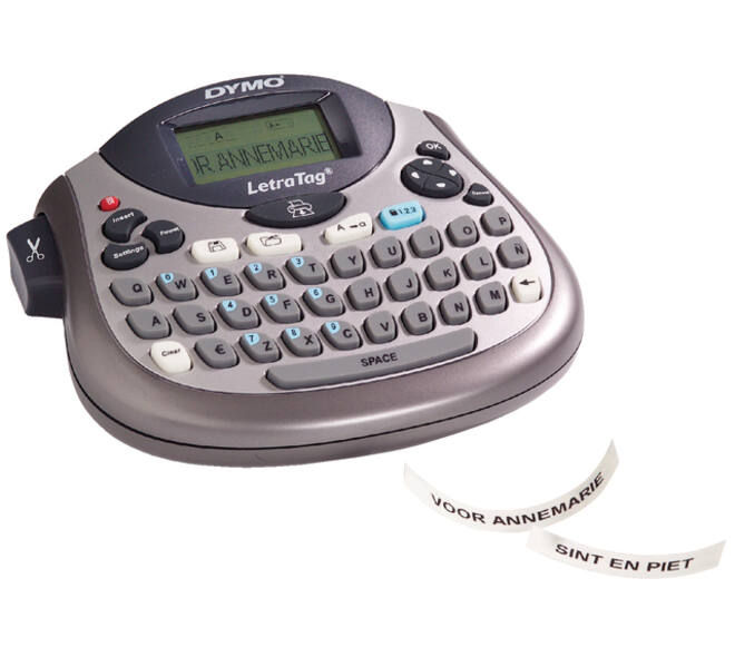 Labelprinter Dymo LetraTag 100T draagbaar azerty 12mm zilver